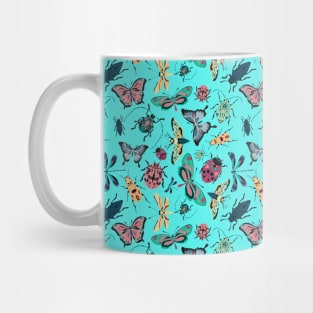 Bold vibrant insect pattern Mug